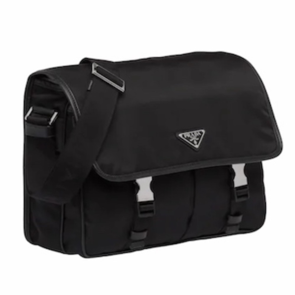 Prada Nylon and Saffiano Shoulder/Messenger Bag